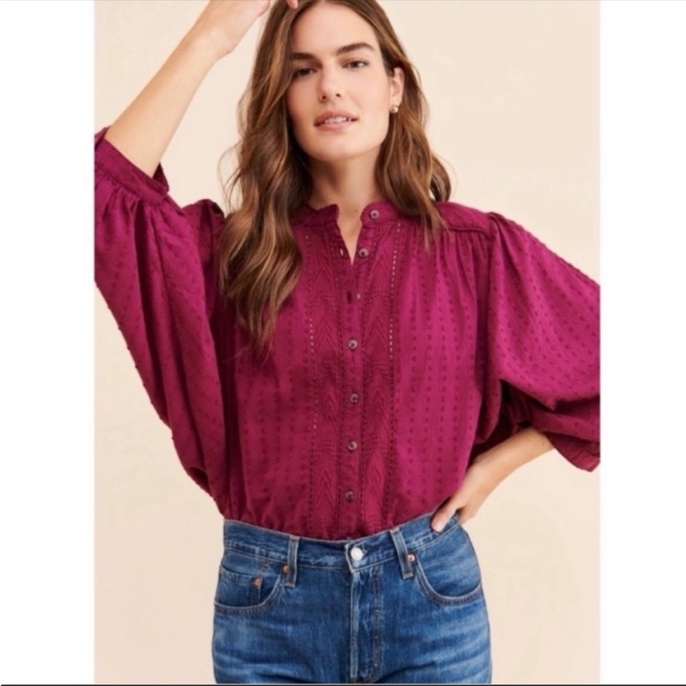 Anthropologie Pilcro Tavi Buttondown blouse